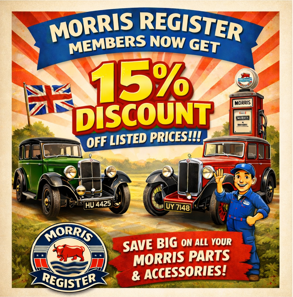 Morris Register - Members 15% Discount