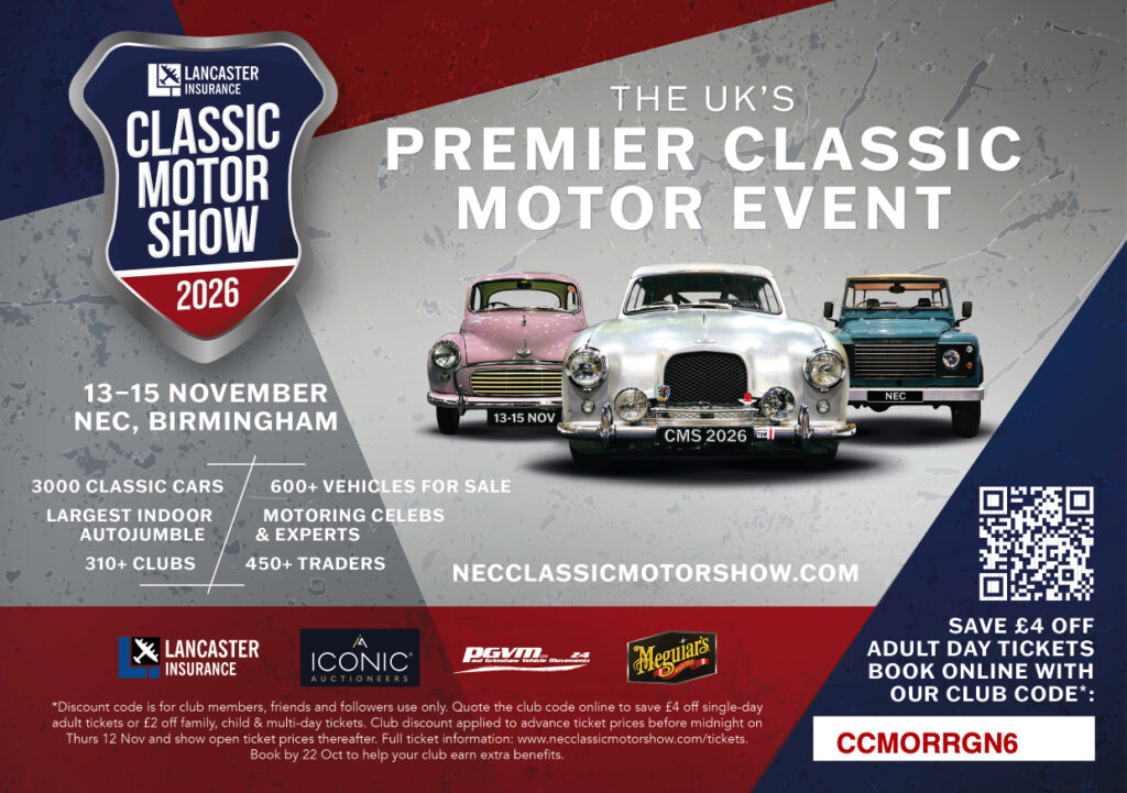 Morris Register - NEC Classic Car Show November 2026